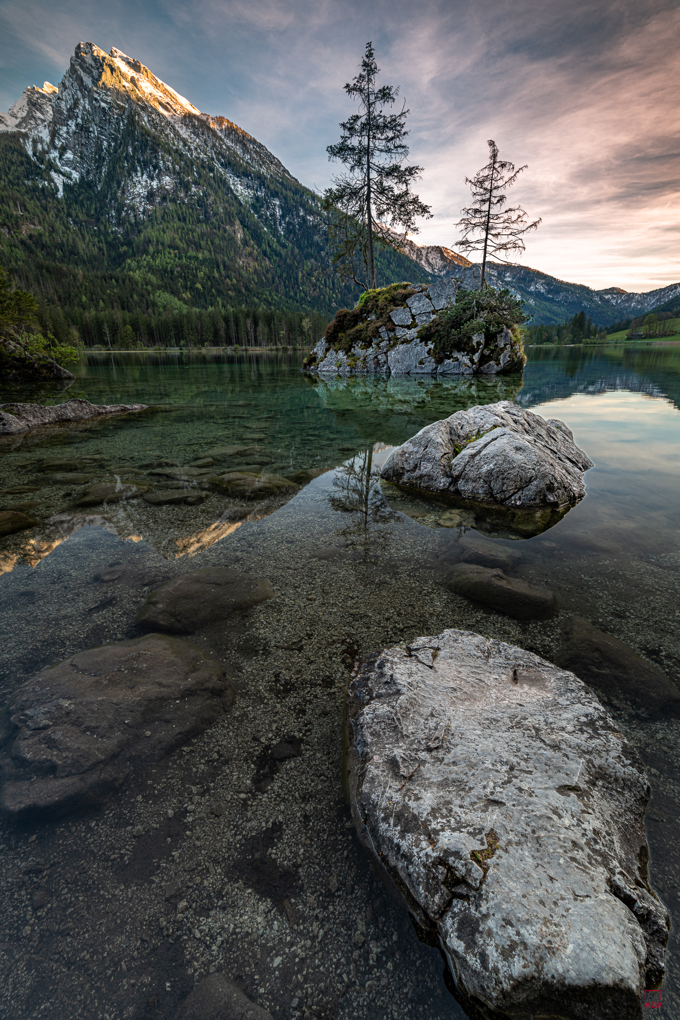 Sonnenuntergang am Hintersee